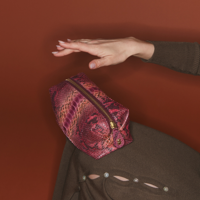 Pink Burgundy Python Case Paulette