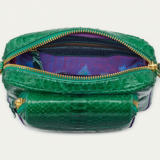 Green Grass Python Bag Charly