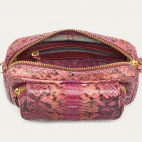 Bordeaux Pink Python Bag Charly