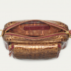 Sac Python Big Charly Mix kaki bordeaux