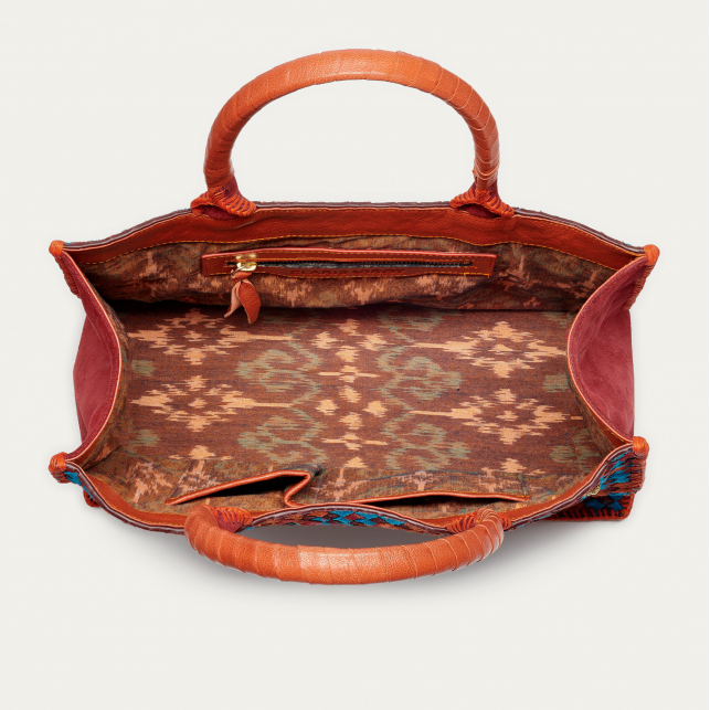 Braided tricolor leathers Archi Shopping Bag