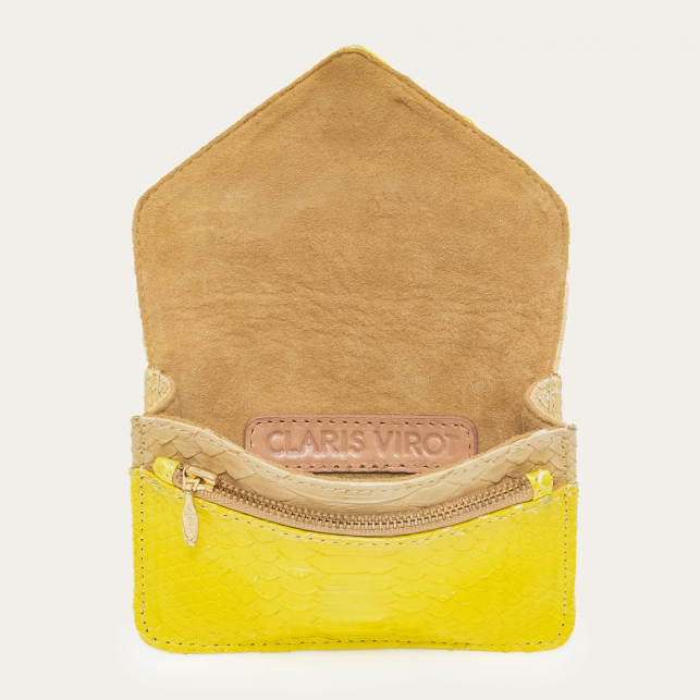 Yellow Corn Python Card Holder Alex