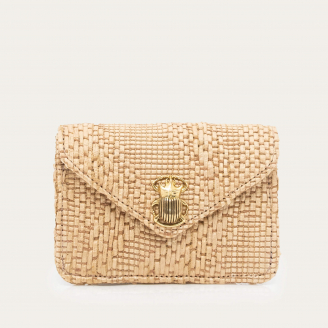 Raffia Fabric Card Holder Alex