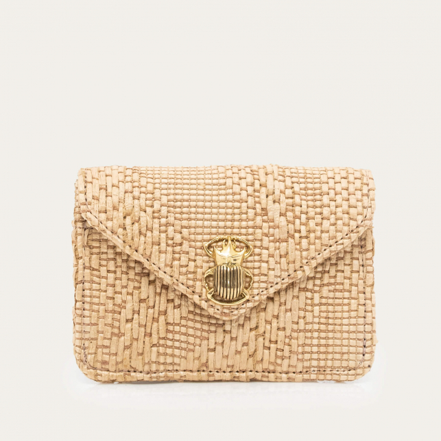 Raffia Fabric Card Holder Alex