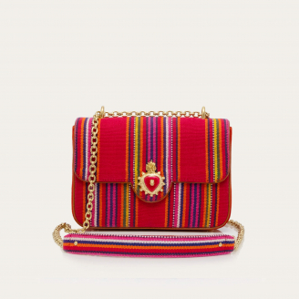 Poncho Fabric Ava Medium Bag
