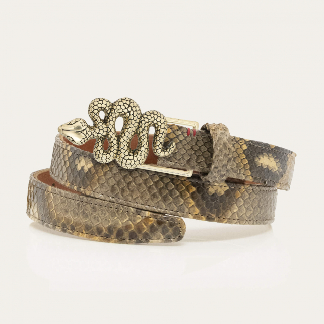 Baby Ceinture Python Desert Serpent Or