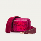 Pink Celosia Python Charly Bag