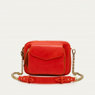 Sac Cuir Charly Orange Goyave