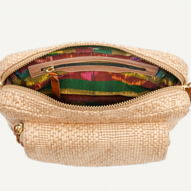 Raffia Fabric Big Charly Bag