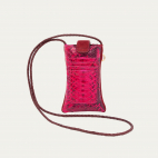 Pink Celosia Python Phone Bag Double Marcus
