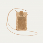 Raffia Fabric Phone Bag Double Marcus