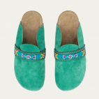 Mules Georgette Veau Velours Tulum