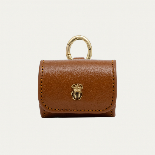 Etui Airpod Jamie Cuir Whisky