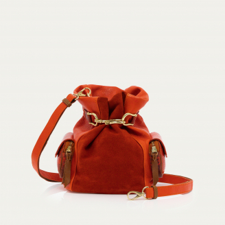 Guava Orange Lizard Lola Bucket Bag