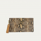 Pochette Python Lou Desert