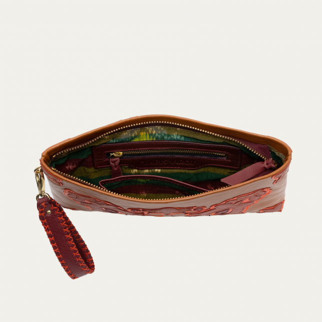 Pochette Cuirs Patchwork Lou Fleurs