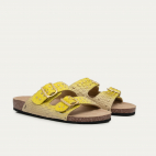 Sandales Python Odette Jaune Mais