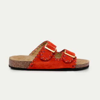 Guava Suede Odette Sandals