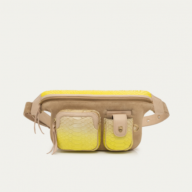 Yellow Corn Python Fanny Pack Romeo