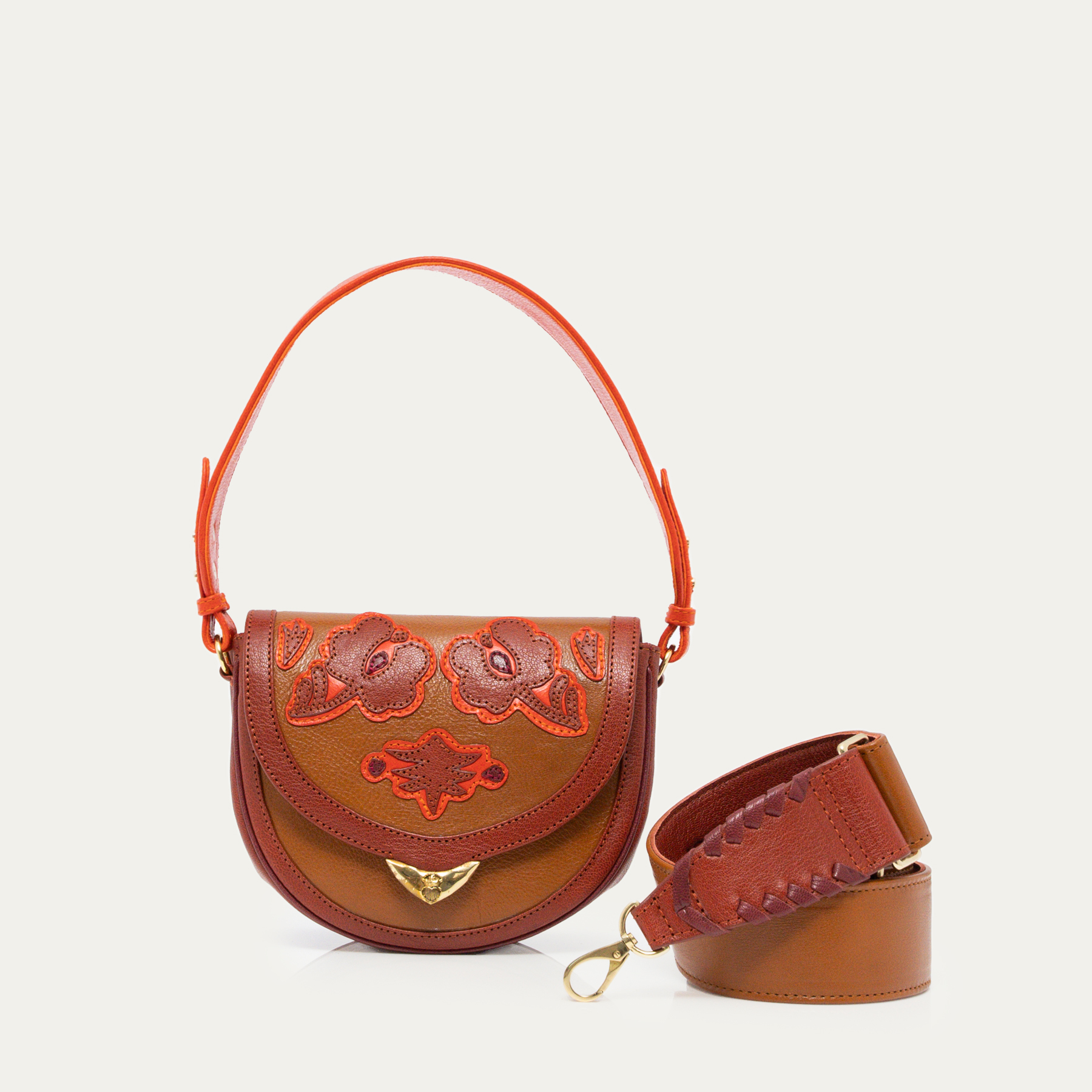 Flowers Patchwork Leathers Victoria Bag