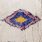 Boujad White and Orange Berber Carpet