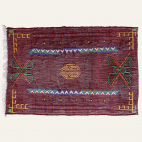 Tapis Berbere Kilim Bordeaux