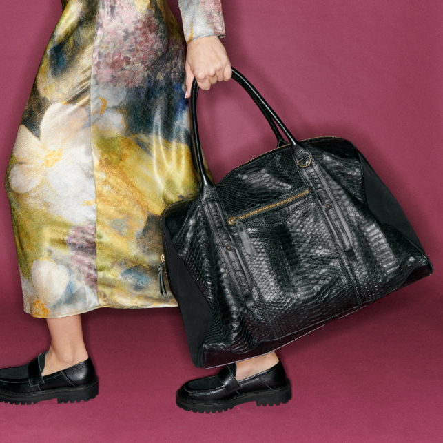 Black Python June L Bowling Bag