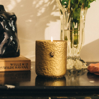 Brass Effect Small Size Candle
