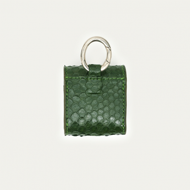 Etui Airpod Jamie Python Vert Bronze