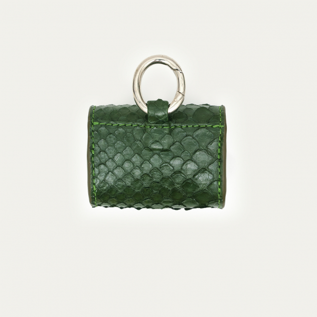 Etui Airpod Jamie Python Vert Bronze