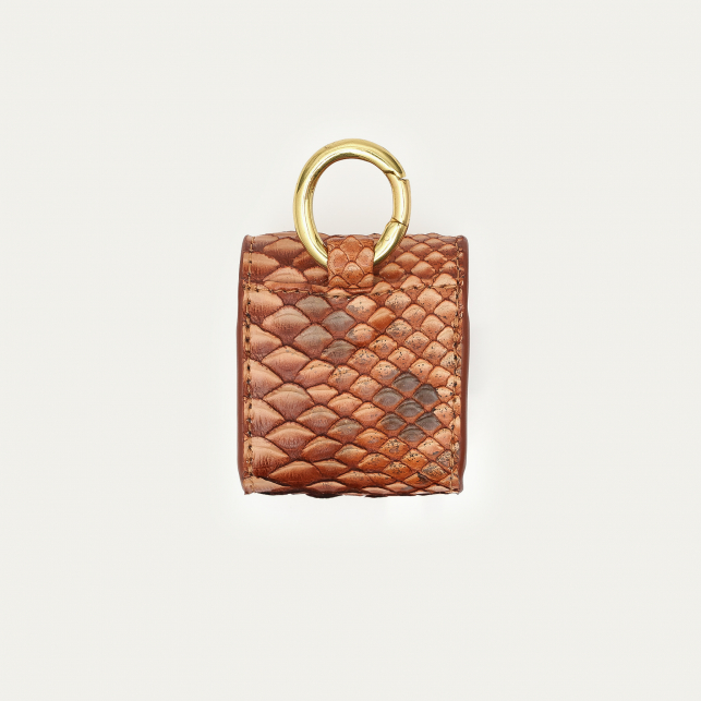 Etui Airpod Jamie Python Cuivre Lavé