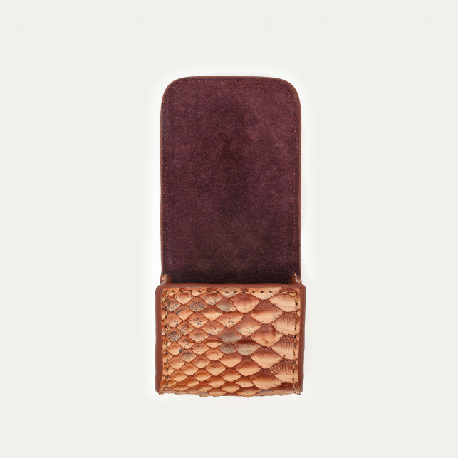 Etui Airpod Jamie Python Cuivre Lavé