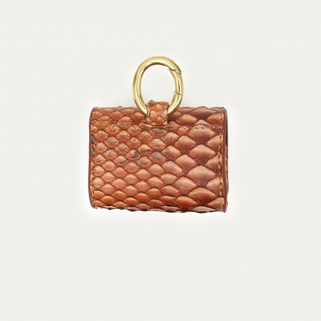 Etui Airpod Jamie Python Cuivre Lavé