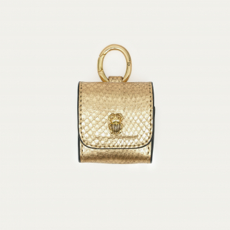 Golden Python Airpod Holder
