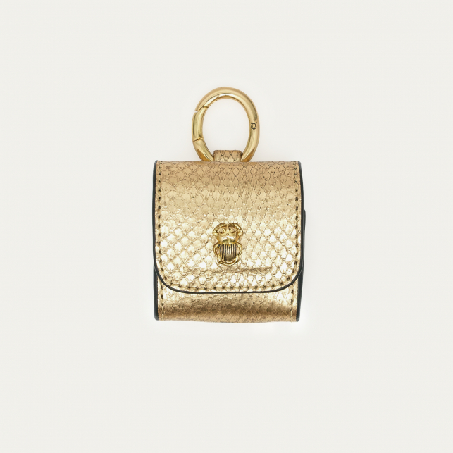 Etui Airpod Jamie Python Doré