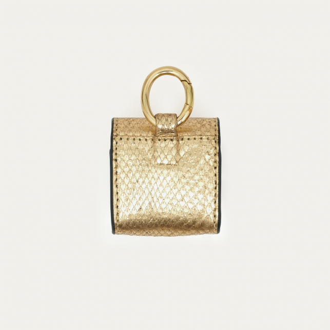 Etui Airpod Jamie Python Doré