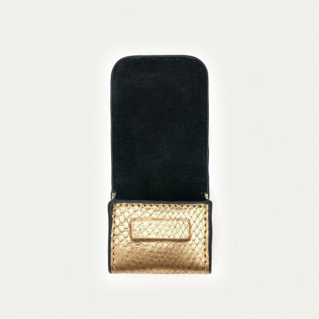 Etui Airpod Jamie Python Doré