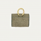 Etui Airpod Jamie Nubuck Embossé Croco Gris Perle