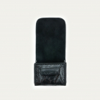 Etui Airpod Jamie Cuir Vernis Noir Vintage