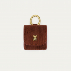 Brick Velvet Leather Jamie Airpod Holder