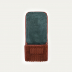 Brick Velvet Leather Jamie Airpod Holder