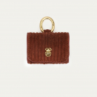 Brick Velvet Leather Jamie Airpod Holder