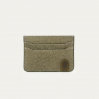 Pearl Grey Embossed Croco Leather Cardholder Manu
