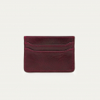 Garnet Crackled Leather Cardholder Manu
