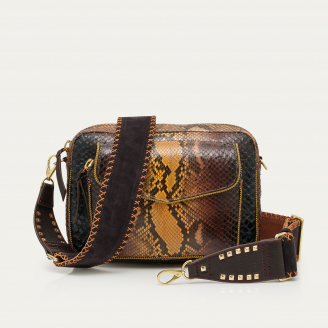 Tiger Eye Stone Python Big Charly Bag