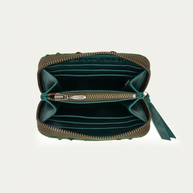 Bronze Green Python Wallet Mini Bob