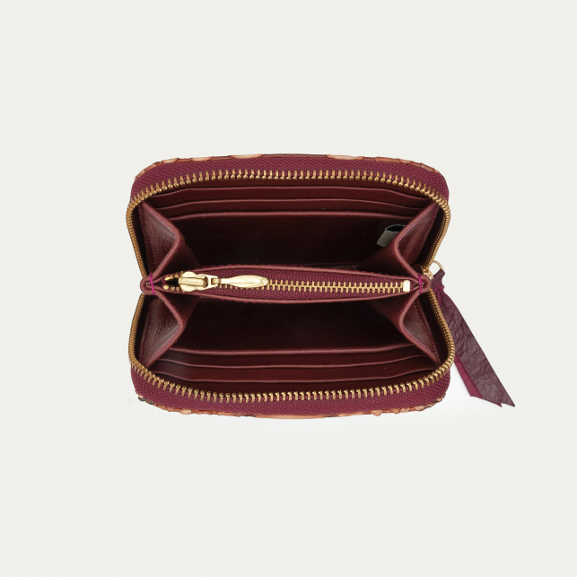 Washed Copper Python Wallet Mini Bob