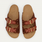 Sandales Velours Odette Brique