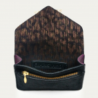 Astrakan Black Leather Card Holder Alex