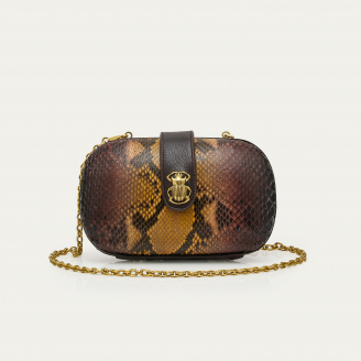 Tiger Eye Stone Python Chiara Bag